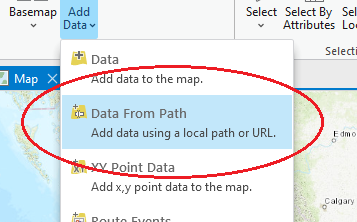 ArcGIS Pro Add Data From Path